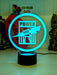Port Power Australian Football Club 3D LED Night Light - KustomboxNight Lights & Ambient LightingKustomboxStandard SizeWhite Crack Base