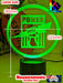Port Power Australian Football Club 3D LED Night Light - KustomboxNight Lights & Ambient LightingKustomboxStandard SizeWhite Crack Base