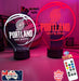 Portland Trail Blazers Basketball Team 3D LED Night Light Lamp - KustomboxNight Lights & Ambient LightingKustomboxStandard Size