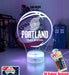 Portland Trail Blazers Basketball Team 3D LED Night Light Lamp - KustomboxNight Lights & Ambient LightingKustomboxStandard Size