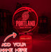Portland Trail Blazers Basketball Team 3D LED Night Light Lamp - KustomboxNight Lights & Ambient LightingKustomboxStandard Size