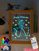 Pretty Princess Personalised Name Timber Frame USB 3D LED Night Light Lamp - KustomboxNight Lights & Ambient LightingKustomboxTimber Frame Light - $34.99