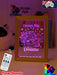 Princess & Unicorn Dream Big Personalised Name Timber Frame USB 3D LED Night Light Lamp - KustomboxNight Lights & Ambient LightingKustomboxTimber Frame Light