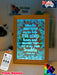 Psalm 34:17 Quote Personalised Name Timber Frame USB 3D LED Night Light Lamp - KustomboxNight Lights & Ambient LightingKustomboxTimber Frame Light - $34.99
