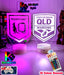 QLD Maroons NeW Logo Banner Rugby League Football LED Night Light Room Lamp Mancave - KustomboxNight Lights & Ambient LightingKustomboxStandard Black Base