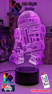 R2D2 DROID 3D LED Night Light Lamp - KustomboxNight Lights & Ambient LightingKustomboxStandard Size