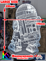 R2D2 DROID 3D LED Night Light Lamp - KustomboxNight Lights & Ambient LightingKustomboxStandard Size