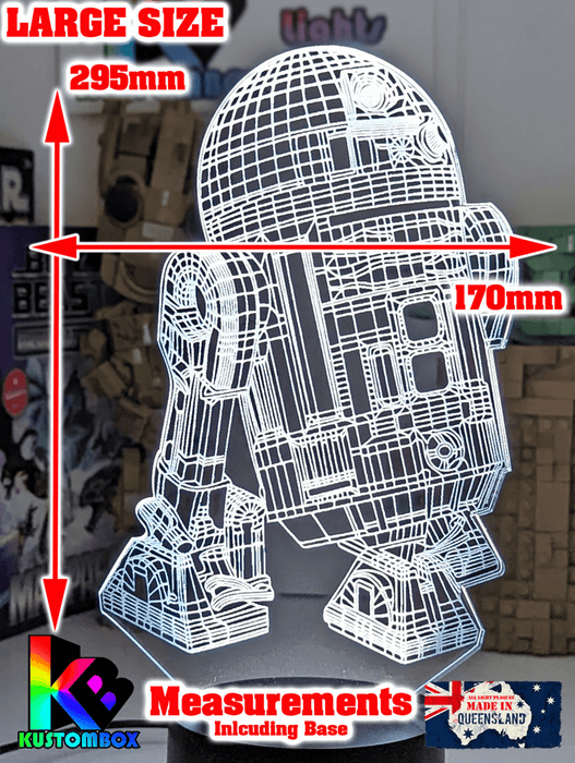 R2D2 DROID 3D LED Night Light Lamp - KustomboxNight Lights & Ambient LightingKustomboxStandard Size