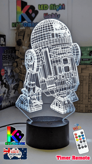 R2D2 DROID 3D LED Night Light Lamp - KustomboxNight Lights & Ambient LightingKustomboxStandard Size