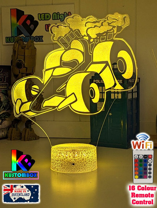 RACING CAR F1 3D LED NIGHT LIGHT LAMP CHILDREN'S BEDROOM - KustomboxNight Lights & Ambient LightingKustomboxStandard No Name