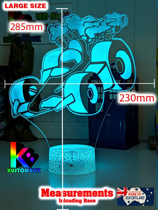 RACING CAR F1 3D LED NIGHT LIGHT LAMP CHILDREN'S BEDROOM - KustomboxNight Lights & Ambient LightingKustomboxStandard No Name