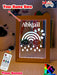 Rainbow Sun Clouds Personalised Name Timber Frame USB 3D LED Night Light Lamp - KustomboxNight Lights & Ambient LightingKustomboxTimber Frame Light - $34.99
