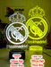 REAL MADRID Football Soccer Club 3D LED Night Light Lamp - KustomboxNight Lights & Ambient LightingKustomboxStandard Size - No Name