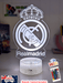 REAL MADRID Football Soccer Club 3D LED Night Light Lamp - KustomboxNight Lights & Ambient LightingKustomboxStandard Size - No Name