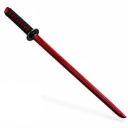 Red Wooden Daito Bokken Training Sword | Samurai Katana Practice Sword - Kustomboxwooden training swordKustombox1 x Red Bokken Sword + Stand