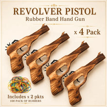 Revolver Pistol Wooden Rubber Band Hand Gun Classic Wooden Toy - KustomboxToys & GamesKustombox4 x Musket Guns