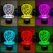 RICHMOND TIGERS Australian Football Club LED Night Light Lamp - KustomboxNight Lights & Ambient LightingKustomboxStandard Size