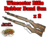 Rubber Band Gun Winchester Rifle Timber Gun Launcher Wooden Toy BRAND NEW - KustomboxToys & GamesKustombox1 x Rifle