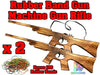 Rubber Band Rifle Gun Timber Gun Launcher Wooden Toy - KustomboxToys & GamesKustombox1 x Machine Rifle