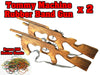 Rubber Band Tommy Machine Gun Timber Gun Launcher Wooden Toy BRAND NEW - KustomboxToys & GamesKustombox2 x Tommy Guns Pack