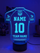 Rugby League Football Personalised Sport Jersey 3D LED Light Night 7 Colour Lamp - KustomboxNight Lights & Ambient LightingKustomboxStandard Size - Name Option