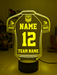 Rugby League Football Personalised Sport Jersey 3D LED Light Night 7 Colour Lamp - KustomboxNight Lights & Ambient LightingKustomboxStandard Size - Name Option
