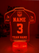 Rugby League Football Personalised Sport Jersey 3D LED Light Night 7 Colour Lamp - KustomboxNight Lights & Ambient LightingKustomboxStandard Size - Name Option