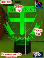 St Kilda Saints old logo 3D LED ball night light 16-colour remote lamp for kids, bar or mancave.