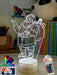 Santa Claus Gifts Stocking Christmas Personalised 3D LED Night Light Lamp - KustomboxNight Lights & Ambient LightingKustomboxStandard Size - No Name