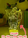 Santa Claus Gifts Stocking Christmas Personalised 3D LED Night Light Lamp - KustomboxNight Lights & Ambient LightingKustomboxStandard Size - No Name