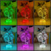 Santa Claus Stocking Bag Christmas Personalised 3D LED Night Light Lamp - KustomboxNight Lights & Ambient LightingKustomboxStandard Size - No Name