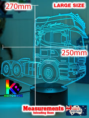 Scania Topline Semi Truck 3D LED Night Light Lamp - KustomboxNight Lights & Ambient LightingKustomboxStandard Size
