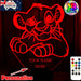 Simba King of the Jungle Personalised Name 3D LED Night Light Lamp - KustomboxNight Lights & Ambient LightingKustomboxStandard Size - No Name