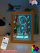 Skateboard Skater Girl Personalised Name Timber Frame USB 3D LED Night Light Lamp - KustomboxNight Lights & Ambient LightingKustomboxTimber Frame Light - $34.99
