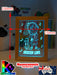 Skateboard Skater Girl Personalised Name Timber Frame USB 3D LED Night Light Lamp - KustomboxNight Lights & Ambient LightingKustomboxTimber Frame Light - $34.99