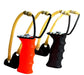Slingshot Catapult Shanghai Launcher with Pistol Grip & Spare Rubbers - KustomboxKustomboxOrange Handle Pack