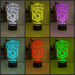 Slytherin House Personalised Name Light 3D LED Night Light Lamp - KustomboxNight Lights & Ambient LightingKustomboxStandard Size