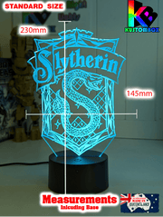 Slytherin House Personalised Name Light 3D LED Night Light Lamp - KustomboxNight Lights & Ambient LightingKustomboxStandard Size