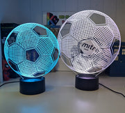 SOCCER BALL FOOTBALL 3D LED Night Light Lamp - KustomboxNight Lights & Ambient LightingKustomboxStandard Size