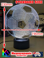 SOCCER BALL FOOTBALL 3D LED Night Light Lamp - KustomboxNight Lights & Ambient LightingKustomboxStandard Size