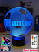 Soccer Ball Football Personalised Name 3d Led Night Light Lamp - KustomboxNight Lights & Ambient LightingKustomboxStandard Size