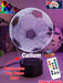 Soccer Ball Football Personalised Name 3D LED Night Light Lamp - KustomboxNight Lights & Ambient LightingKustomboxStandard Size