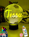 Soccer Ball Football Personalised Name 3d Led Night Light Lamp - KustomboxNight Lights & Ambient LightingKustomboxStandard Size