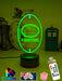 South Sydney Rabbitohs Rugby League Club 3D LED Night Light - KustomboxNight Lights & Ambient LightingKustomboxStandard Size