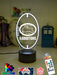 South Sydney Rabbitohs Rugby League Club 3D LED Night Light - KustomboxNight Lights & Ambient LightingKustomboxStandard Size
