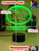 SOUTH SYDNEY RABBITOHS Rugby League Football Club LED Night Light - KustomboxNight Lights & Ambient LightingKustomboxStandard Size