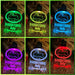 South Sydney Rabbits Football Personalised Christmas Bauble 3D LED Light Decoration - KustomboxNight Lights & Ambient LightingKustomboxBauble - No Name