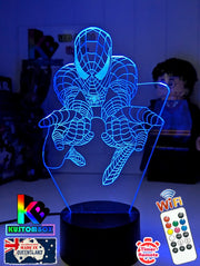 SPIDERMAN Amazing Personalised 3D LED Night Light Lamp - KustomboxNight Lights & Ambient LightingKustomboxStandard Size