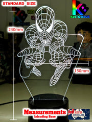 SPIDERMAN Amazing Personalised 3D LED Night Light Lamp - KustomboxNight Lights & Ambient LightingKustomboxStandard Size