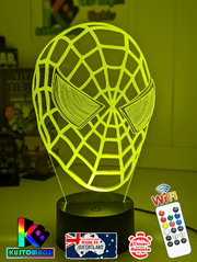 SPIDERMAN MASK 3D LED Night Light Bedroom Lamp - KustomboxNight Lights & Ambient LightingKustomboxStandard Size
